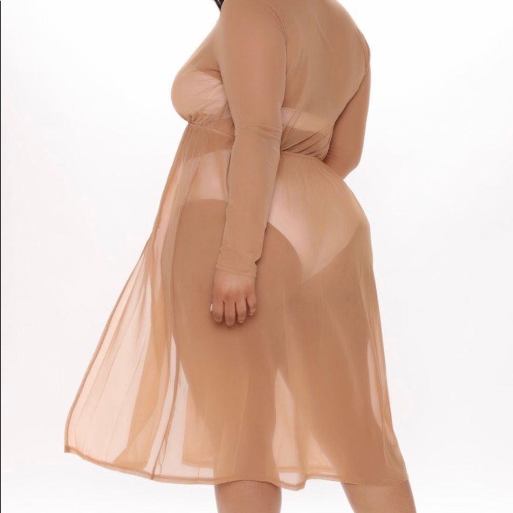 Tan Sheer Cover-Up